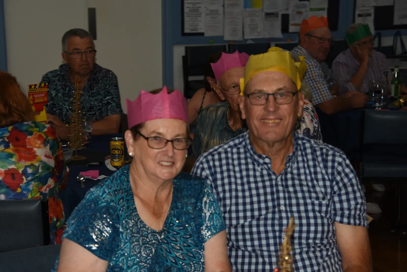 The Echuca Bowls Club bar and clubroom on an event night
